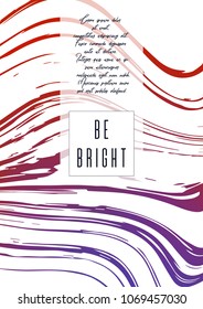 Modern Cover Design for your Business with Abstract Lines and Holography Background. Marble Poster, Flyer, Layout with Liquid Pattern for Branding, Identity. Vector minimalistic brochure.