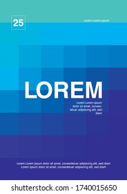Moderne Cover-Designs, Gradientenabdeckungen, geometrische Muster.