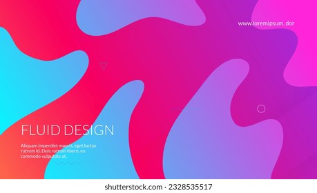 Cubierta moderna. Elemento dinámico. Marco de negocio. Fondo Abstracto Plano. Diario brillante. Cartel de Blue Memphis. Página de aterrizaje ondulado. Revista de Tecnología de Arte. Funda moderna magenta