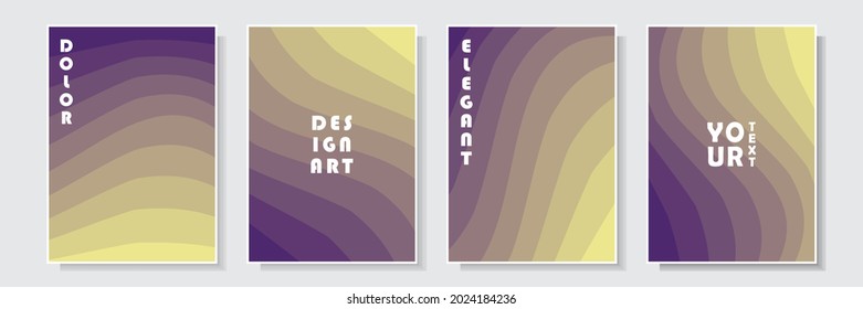 modern cover gradation layered texture template purple color design set collection background vector graphic	