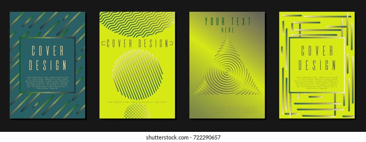 Modern cover page design for your business. Template in A4. Can be used for poster, brochure, magazine, card, book, flyer, banner. Trendy corporate style with bauhaus, memphis and hipster elements.