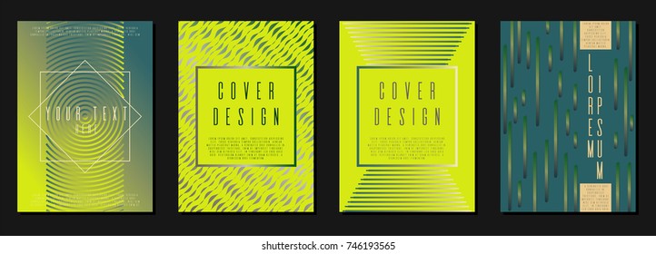 Modern cover page design for your business. Template in A4. Can be used for poster, brochure, magazine, card, book, flyer, banner. Trendy corporate style with bauhaus, memphis and hipster elements.