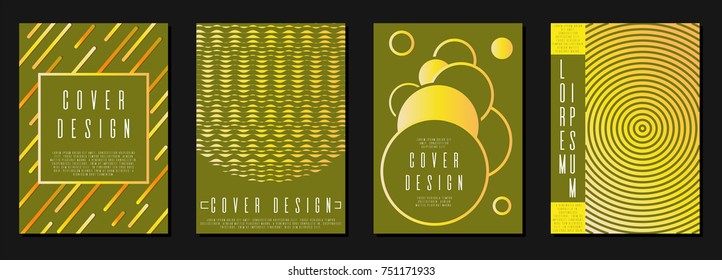 Modern cover page design for your business. Template in A4. Can be used for poster, brochure, magazine, card, book, flyer, banner. Trendy corporate style with bauhaus, memphis and hipster elements.