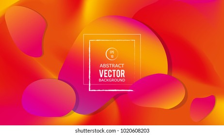 Modern Cover Template Abstract Background Design. Orange abstract Gradient bubbles shapes for Presentation, Flyer, Annual Report, Poster, Business Card,   layout background. 