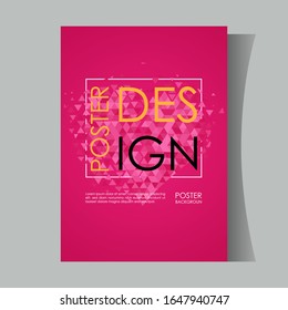Plantilla de tapa moderna, diseño de fondo con símbolos abstractos que mezclan colores claros y oscuros. Pasos 10.
