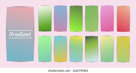 Diseño moderno de plantillas de portada. Conjunto de ilustraciones vectoriales de color moderno. Antecedentes de volante, publicación en medios sociales, pantalla, aplicación móvil, fondo de pantalla