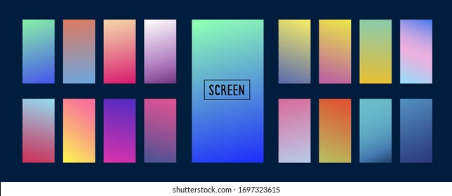 Diseño moderno de plantillas de portada. Conjunto de ilustraciones vectoriales de color moderno. Antecedentes de volante, publicación en medios sociales, pantalla, aplicación móvil, fondo de pantalla