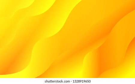 Modern cover template geometric background. Wave shapes and warm colors. Vector illustration. Gradient.