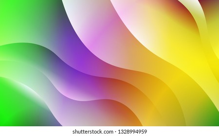 Modern cover template geometric background. Wave shapes and warm colors. Vector illustration. Gradient.