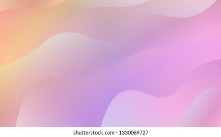 Modern cover template geometric background. Wave shapes and warm colors. Vector illustration. Gradient.