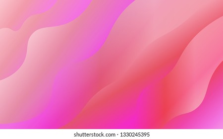 Modern cover template geometric background. Wave shapes and warm colors. Vector illustration. Gradient.