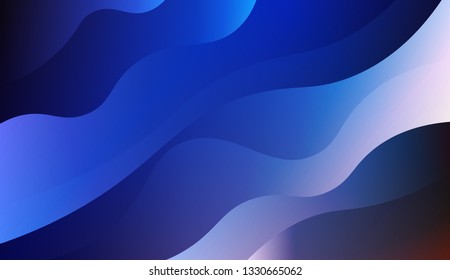 Modern cover template geometric background. Wave shapes and warm colors. Vector illustration. Gradient.