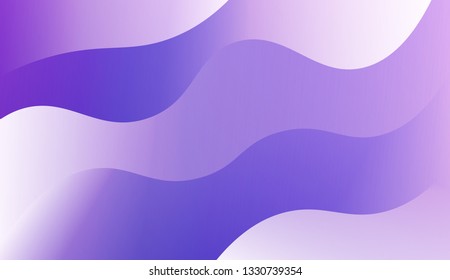 Modern cover template geometric background. Wave shapes and warm colors. Vector illustration. Gradient.