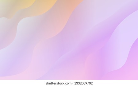 Modern cover template geometric background. Wave shapes and warm colors. Vector illustration. Gradient.