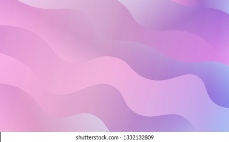 Modern cover template geometric background. Wave shapes and warm colors. Vector illustration. Gradient.