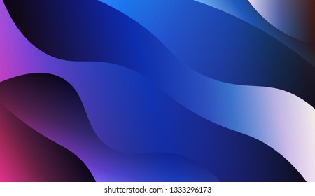 Modern cover template geometric background. Wave shapes and warm colors. Vector illustration. Gradient.