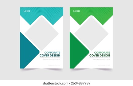 design vetor de cobertura moderno. cobertura do relatório anual da empresa. capa de brochura de negócios