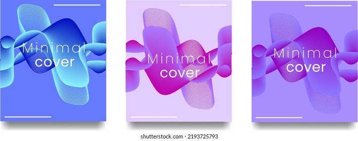 Modern cover wave gradient abstract template vector. template poster banner background flyer and social media