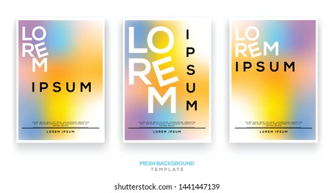 modern cover.brochure.cool background business flyer gradient mesh color design template