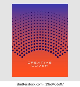 Modern Covers Design Colorful Halftone Gradients Background