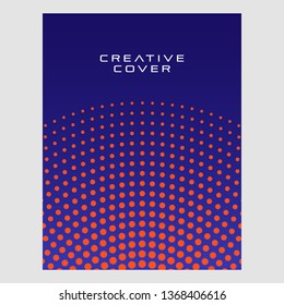 Modern Covers Design Colorful Halftone Gradients Background