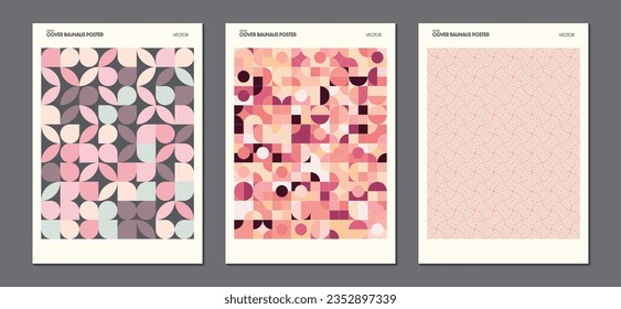 Modern covers design. Minimal geometric shapes compositions. Applicable for brochures, posters, covers and banners.