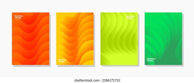 Modern Covers Gradient Template Design Vector art