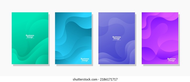 Moderne Abdeckung Gradient Template Design Vektorkunst