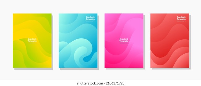 Modern Covers Gradient Template Design Vector art