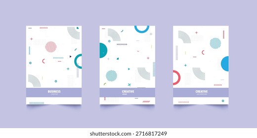 Moderne Cover mit minimalem Design. Coole geometrische Hintergründe für Ihr Design. Anwendbar für Banner, Plakate, Poster, Flyer usw. 