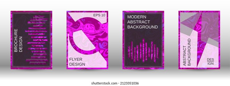 Modern covers. A set of modern covers. Abstract marble pattern.