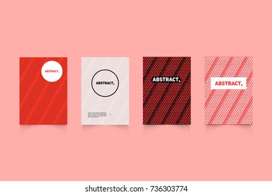 Modern covers set. Abstract shapes composition. Futuristic minimal design.