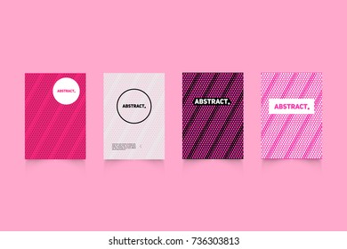 Modern covers set. Abstract shapes composition. Futuristic minimal design.