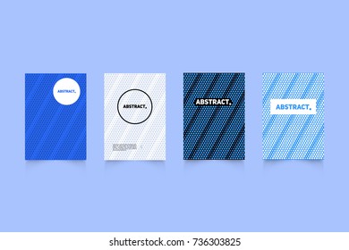 Modern covers set. Abstract shapes composition. Futuristic minimal design.