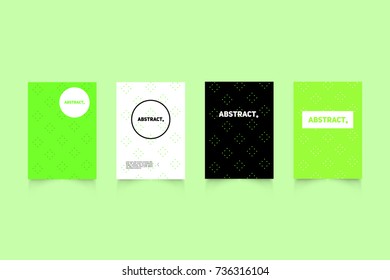 Modern covers set. Abstract shapes composition. Futuristic minimal design.