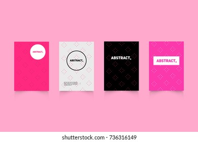 Modern covers set. Abstract shapes composition. Futuristic minimal design.