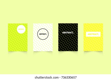 Modern covers set. Abstract shapes composition. Futuristic minimal design.
