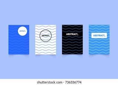 Modern covers set. Abstract shapes composition. Futuristic minimal design.