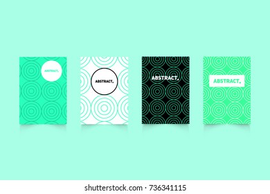Modern covers set. Abstract shapes composition. Futuristic minimal design.
