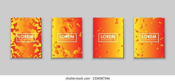 Modern covers set. Applicable for design cover, presentation, invitation, flyer, annual report, poster, design packaging. Modern artwork