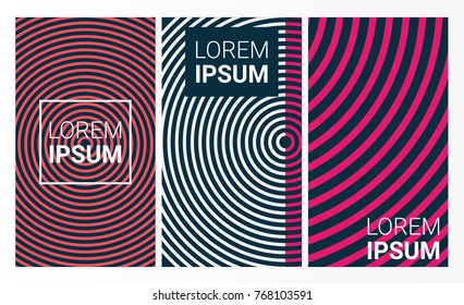 Modern covers set. Vector illustration