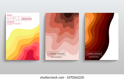 Modern Covers Template Design. Fluid colors. Set of Trendy Holographic Gradient shapes. Vector EPS 10