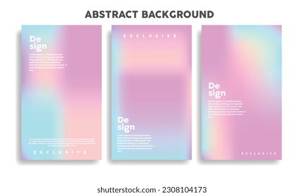 Modernes deckt das Vorlagendesign ab. Die Farbpalette der flüssigen Farbtöne setzt Trendy Holographic Farbverläufe für Präsentationen, Magazine, Flyer, Geschäftsberichte, Poster und Visitenkarten. Vektor EPS10