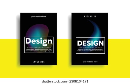 Modern Covers Template Design. Fluid colors set .Trendy Holographic Gradient shapes for Presentation, Magazines, Flyers, Annual Reports, Posters and Business Cards. Vector EPS 10