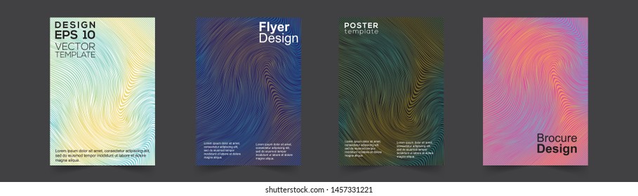 Modern Covers Template Design. Set of Trendy Abstract Gradient shapes for Presentation, Magazines, Flyers, Annual Reports, Posters and Business Cards