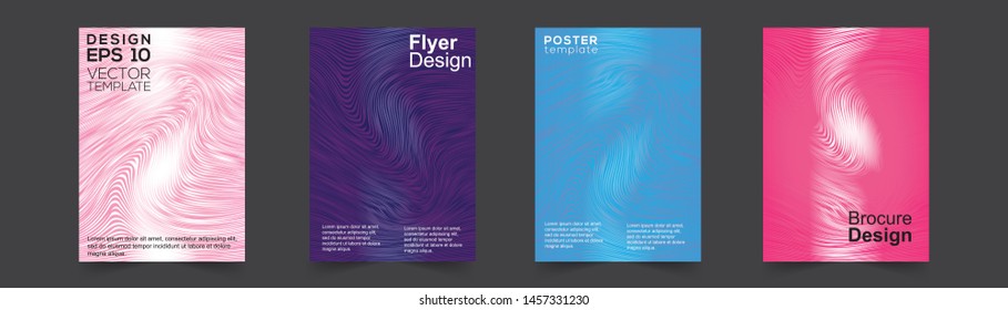 Modern Covers Template Design. Set of Trendy Abstract Gradient shapes for Presentation, Magazines, Flyers, Annual Reports, Posters and Business Cards