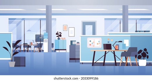 modern coworking area office interior empty no people open space cabinet room with furniture horizontal - Shutterstock ID 2033099186