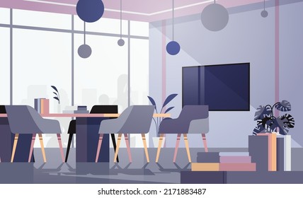 modern coworking area office interior empty no people open space cabinet room with furniture horizontal - Shutterstock ID 2171883487