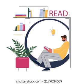 Modern coworking and office space. Group of business people of color, diverse corporate culture. Mail delivery, office recycling stand and library. Flat vector illustration