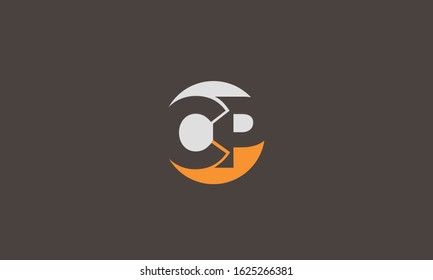 Modern CP logo design template